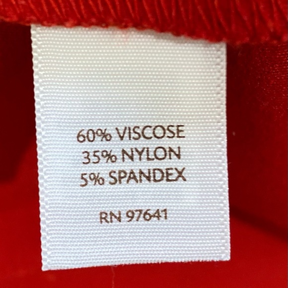 J.jill Small Red Ponte Knit Pencil Skirt - Picture 8 of 9